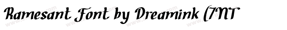 Ramesant Font by Dreamink (7NTypes)字体转换